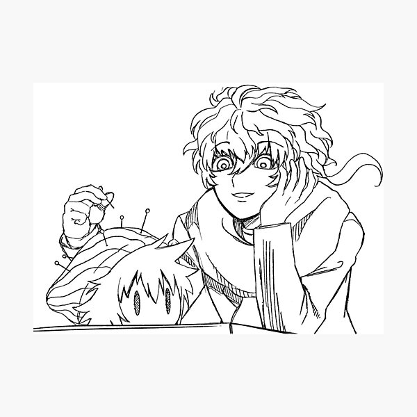 Item preview, sou hiyori and shin tsukimi official sketch designed and sold by bubbieguhm.