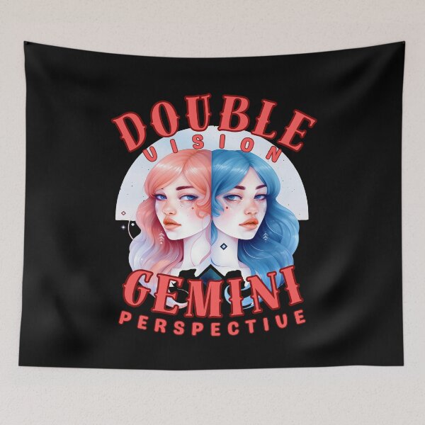 Item preview, Double Vision: Gemini Perspective. gemini astrology designed and sold by ZodiacWonders.