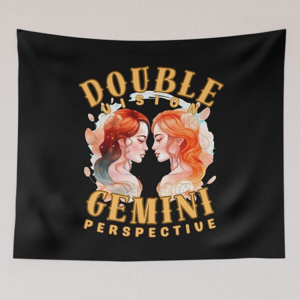Item preview, Double Vision: Gemini Perspective. gemini funny designed and sold by ZodiacWonders.