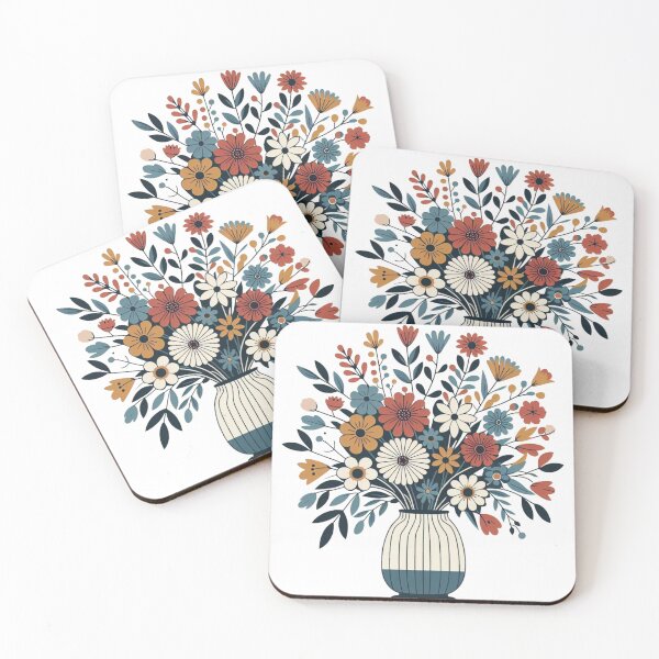 Item preview, Vase of Flowers no background Simplistic #5 designed and sold by AIrtisticPrints.