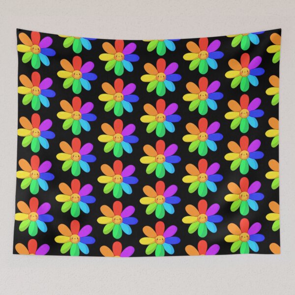 Item preview, Colorful Smiley Flower with Rainbow Colors designed and sold by KeiosD.