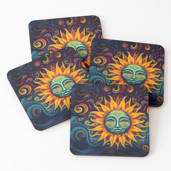 Item preview, Cosmic Sun Face designed and sold by Peggy Collins.