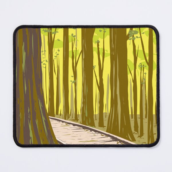 Item preview, Bottomland Hardwood Forest in Congaree National Park South Carolina WPA Poster Art designed and sold by patrimonio.