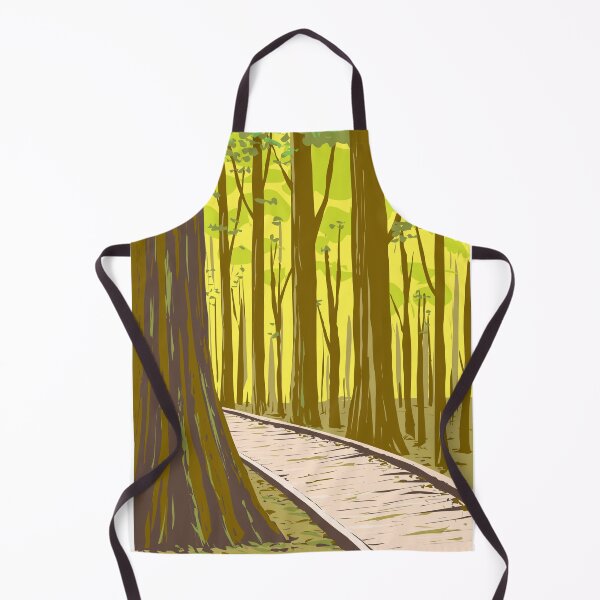 Item preview, Bottomland Hardwood Forest in Congaree National Park South Carolina WPA Poster Art designed and sold by patrimonio.