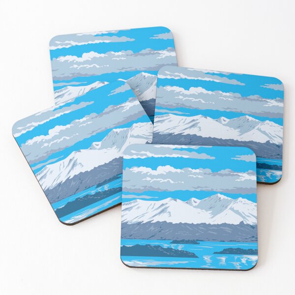 Item preview, Chigmit Mountains in Lake Clark National Park in Alaska WPA Poster Art designed and sold by patrimonio.