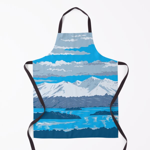 Item preview, Chigmit Mountains in Lake Clark National Park in Alaska WPA Poster Art designed and sold by patrimonio.