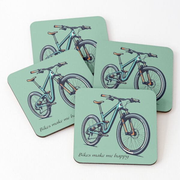 Item preview, Bikes make me happy print designed and sold by hitNmiss.