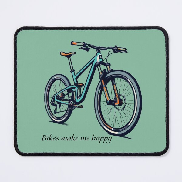 Item preview, Bikes make me happy print designed and sold by hitNmiss.