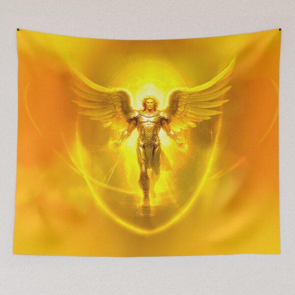 Item preview, The Holy Archangel Michael who battles Satan  designed and sold by MonsterMountain.