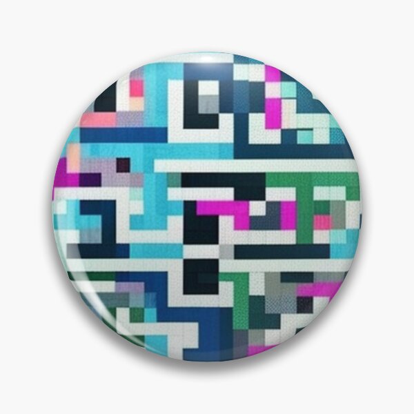 Item preview, Pixelated maze pattern  designed and sold by Roxburylane.