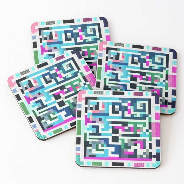 Item preview, Pixelated maze pattern  designed and sold by Roxburylane.