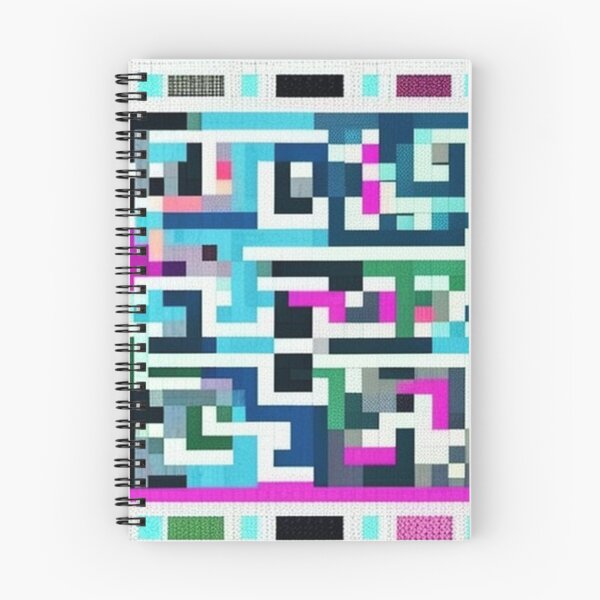 Item preview, Pixelated maze pattern  designed and sold by Roxburylane.