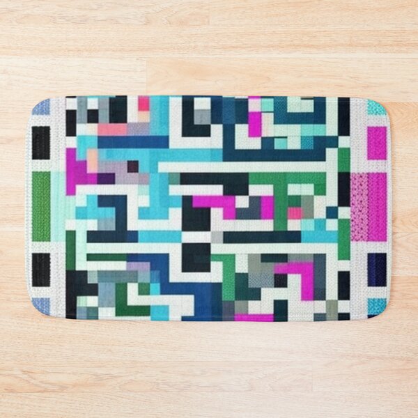 Item preview, Pixelated maze pattern  designed and sold by Roxburylane.