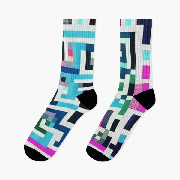 Item preview, Pixelated maze pattern  designed and sold by Roxburylane.