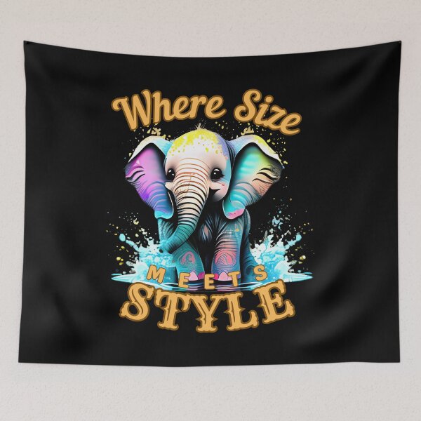 Item preview, Where Size Meets Style. elephant lover designed and sold by ElephantVibes.