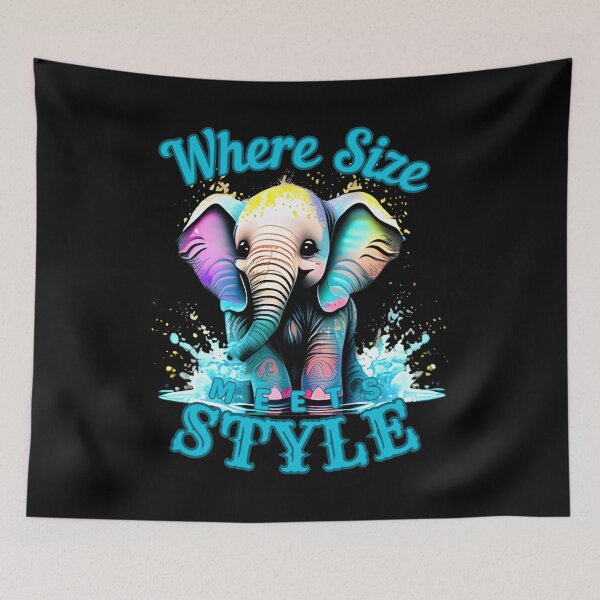 Item preview, Where Size Meets Style. funny elephant designed and sold by ElephantVibes.