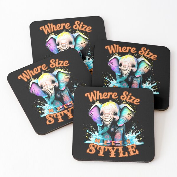 Item preview, Where Size Meets Style. elephant portrait designed and sold by ElephantVibes.