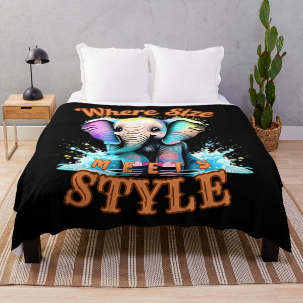 Item preview, Where Size Meets Style. elephant portrait designed and sold by ElephantVibes.