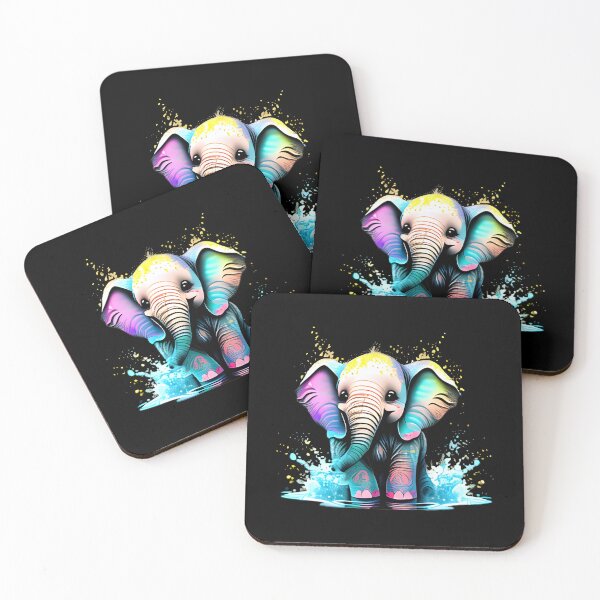Artikelvorschau, Bunter Elefant entworfen und verkauft von ElephantVibes.