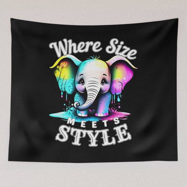 Item preview, Where Size Meets Style. surreal elephant designed and sold by ElephantVibes.