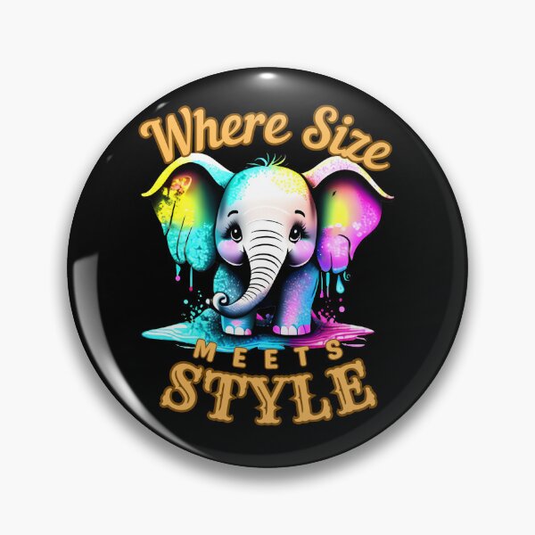Item preview, Where Size Meets Style. watercolor elephant designed and sold by ElephantVibes.