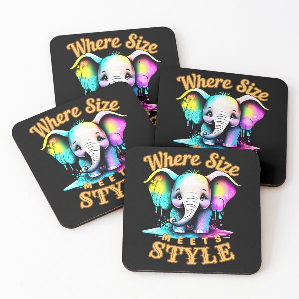 Item preview, Where Size Meets Style. watercolor elephant designed and sold by ElephantVibes.