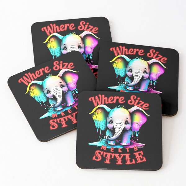 Item preview, Where Size Meets Style. happy elephant designed and sold by ElephantVibes.