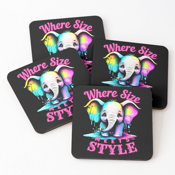 Item preview, Where Size Meets Style. elephant saying designed and sold by ElephantVibes.