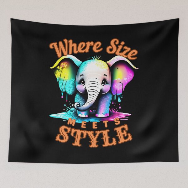 Item preview, Where Size Meets Style. african elephant designed and sold by ElephantVibes.