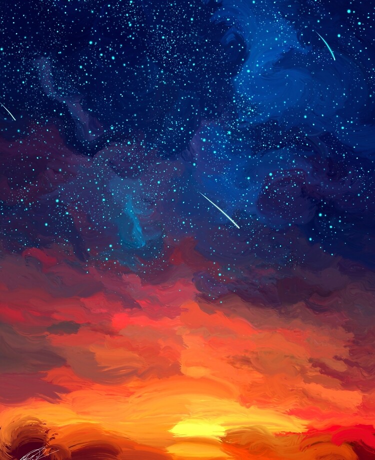 starry sunset