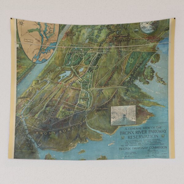 Item preview, Vintage Map of the Bronx NY (1915) designed and sold by BravuraMedia.