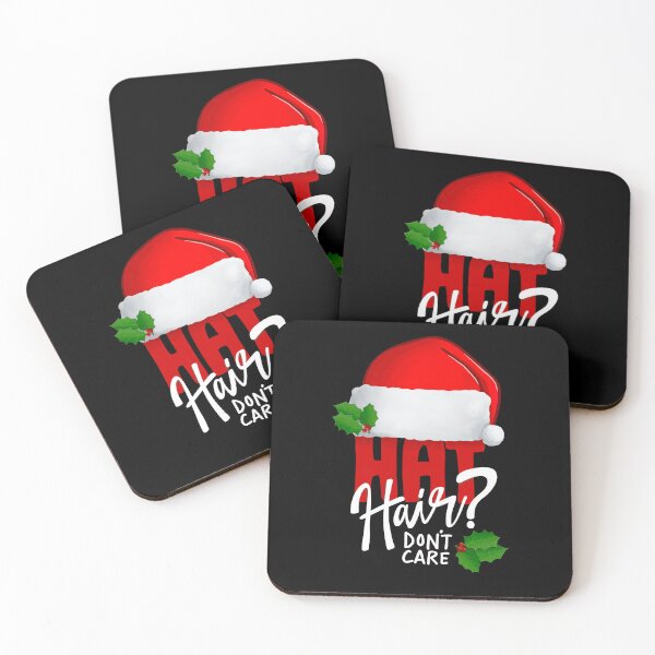 Item preview, Hairstylist Christmas t-shirts, Hat Hair? Who cares? Funny Christmas design for barbers, beauticians and hair stylists designed and sold by SleeplessLady.