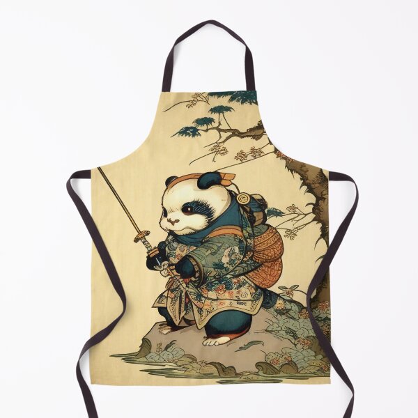 Item preview, Samurai Panda Traditional Japanese Art Nouveau designed and sold by entwithanaxe.