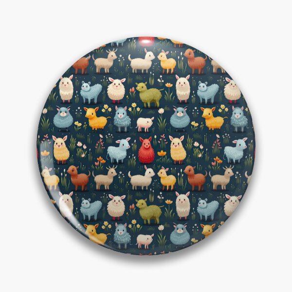 Item preview, Design a pattern with cute farm animals like cows, pigs, and chickens designed and sold by Kalsaver.