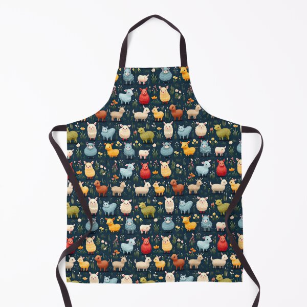 Item preview, Design a pattern with cute farm animals like cows, pigs, and chickens designed and sold by Kalsaver.