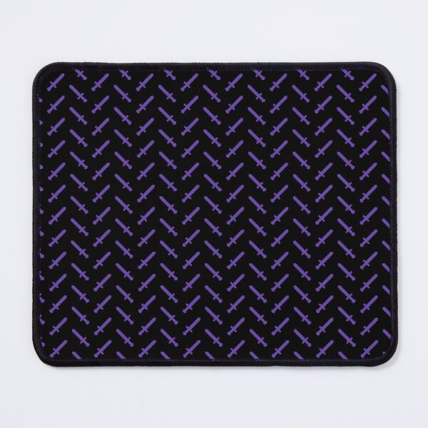 Item preview, Purple Pixel Sword Pattern designed and sold by Nikki Vick.