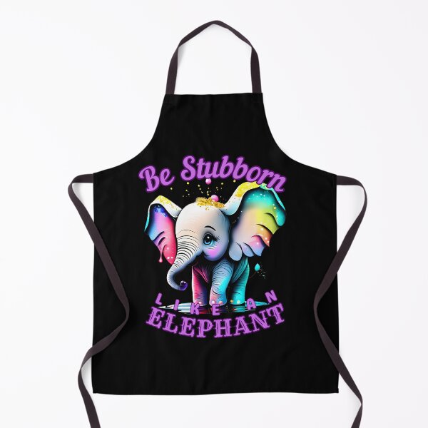 Item preview, Be Stubborn Like an Elephant. elephant quote designed and sold by ElephantVibes.