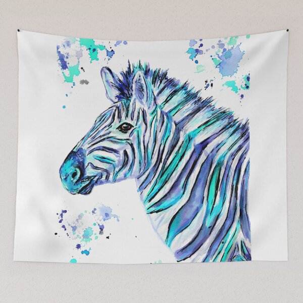 Item preview, Colourful Watercolour Zebra designed and sold by SaltySerenity.