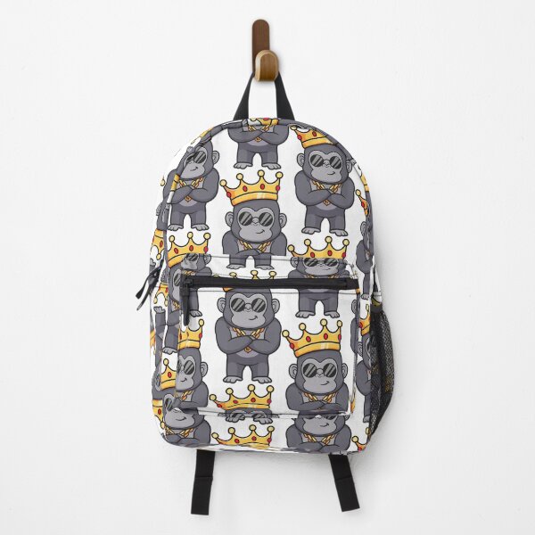 Item preview, Cute gorilla king with crown cartoon designed and sold by sasa-creations.