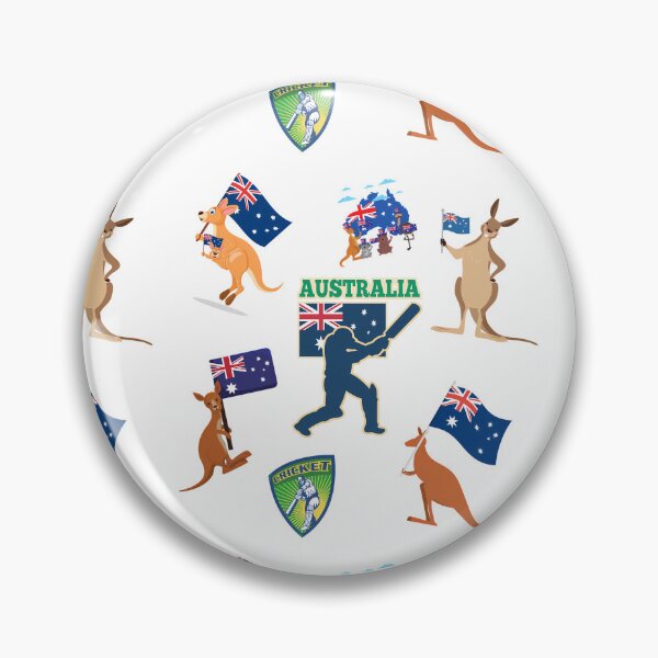 Item preview, Team Australia Cricket Pulse Seamless Pattern designed and sold by mushnpotato.