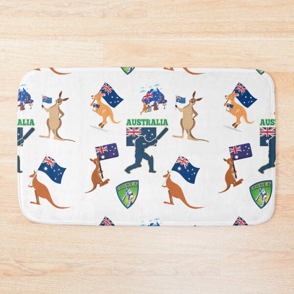 Item preview, Team Australia Cricket Pulse Seamless Pattern designed and sold by mushnpotato.