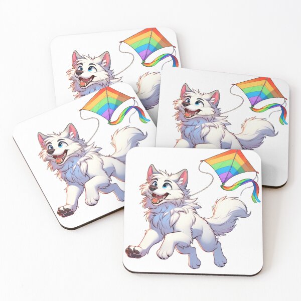Item preview, Rainbow Run with a Joyful Pup designed and sold by PlayfulCartoons.