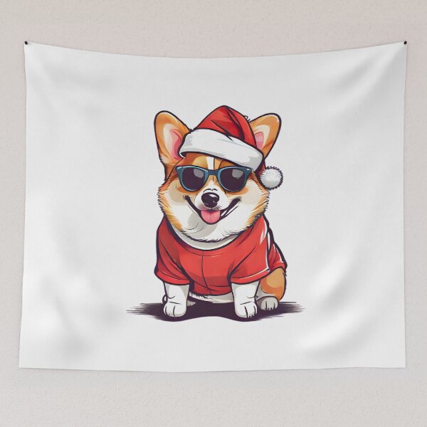 Item preview, corgi santa designed and sold by HOMETOWN86.