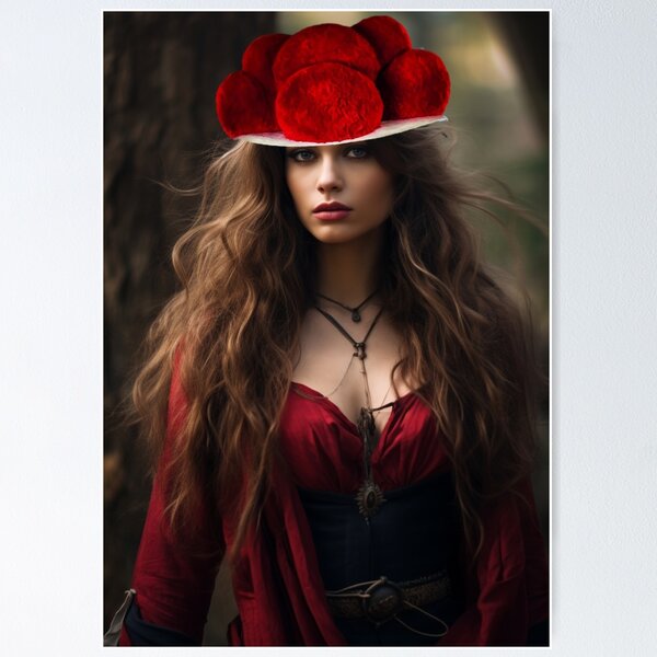 Item preview, Black Forest Queen Vanessa Artwork - Exquisite Posters & Canvas Prints designed and sold by MedusaAiArt.
