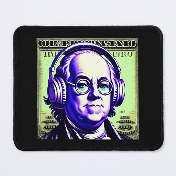 Item preview, Bankroll Ben Franklin with Retro Headphones designed and sold by musicgeniusart.