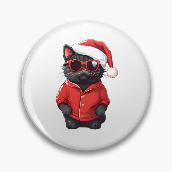 Item preview, black cat santa designed and sold by HOMETOWN86.