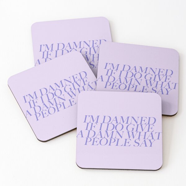 Item preview, I'm damned if I do give a damn what people say - Lavender Haze by Taylor Swift designed and sold by sorciere-bleue.