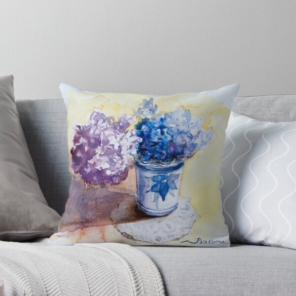 Item preview, Hydrangeas in a blue vase designed and sold by bakuma.