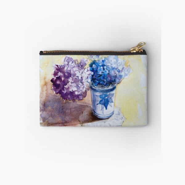 Artikelvorschau, Hortensien in einer blauen Vase entworfen und verkauft von bakuma.