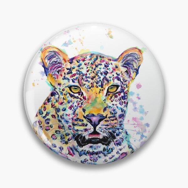 Item preview, Colourful Watercolour Leopard designed and sold by SaltySerenity.